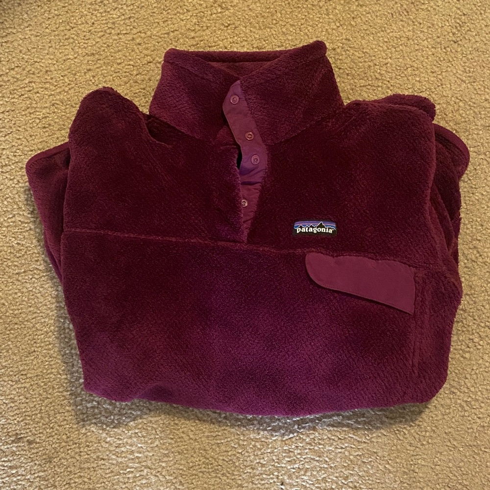Patagonia Women's Burgundy Turtleneck Sweater